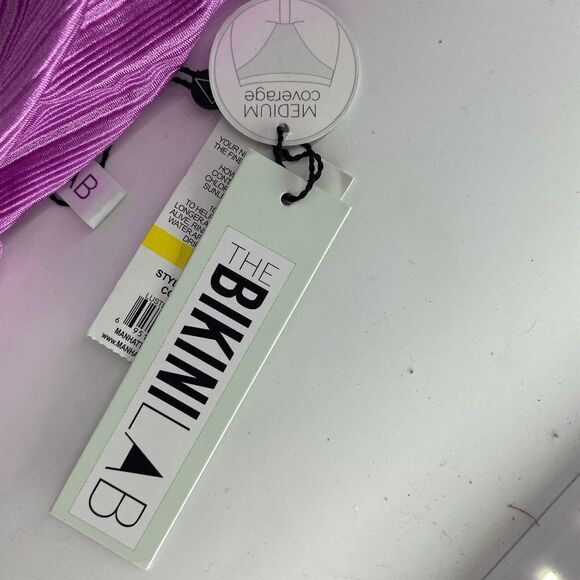 BikiniLab women's fuschia one piece belted bathing suit womens m - Picture 2 of 9